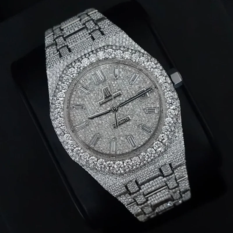 Diamond Audemars Piguet Royal Oak 41mm - Stainless Steel - Diamond Dial - Image 3